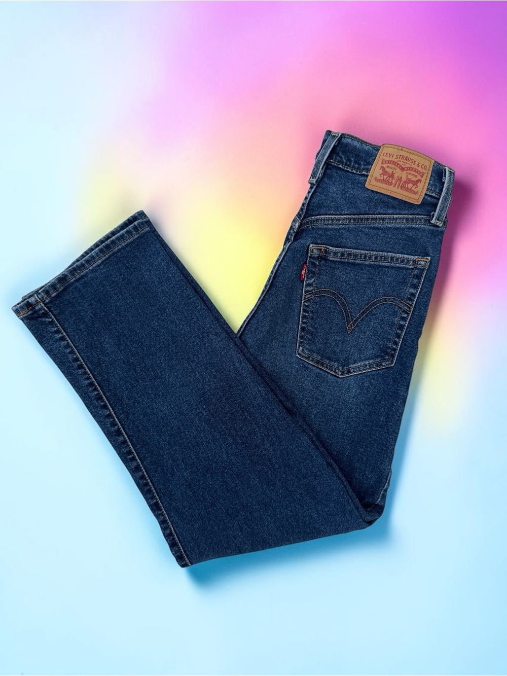 ✨Levi's✨Ribcage Straight Ultra High Rise Jeans Dark Wash✨ Size 28